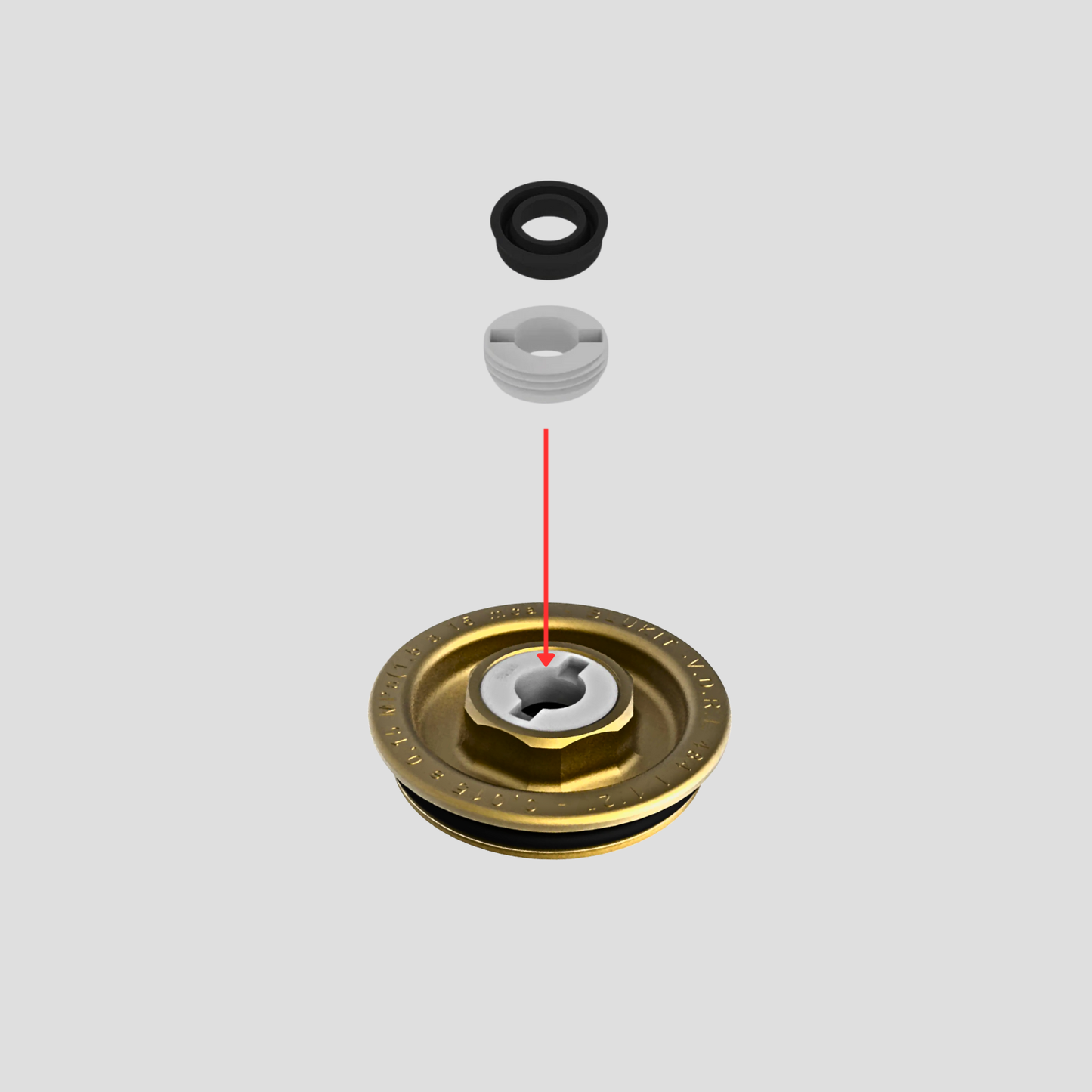 Kit retenedor paras válvula de descarga 1. 1/4" DOCOL