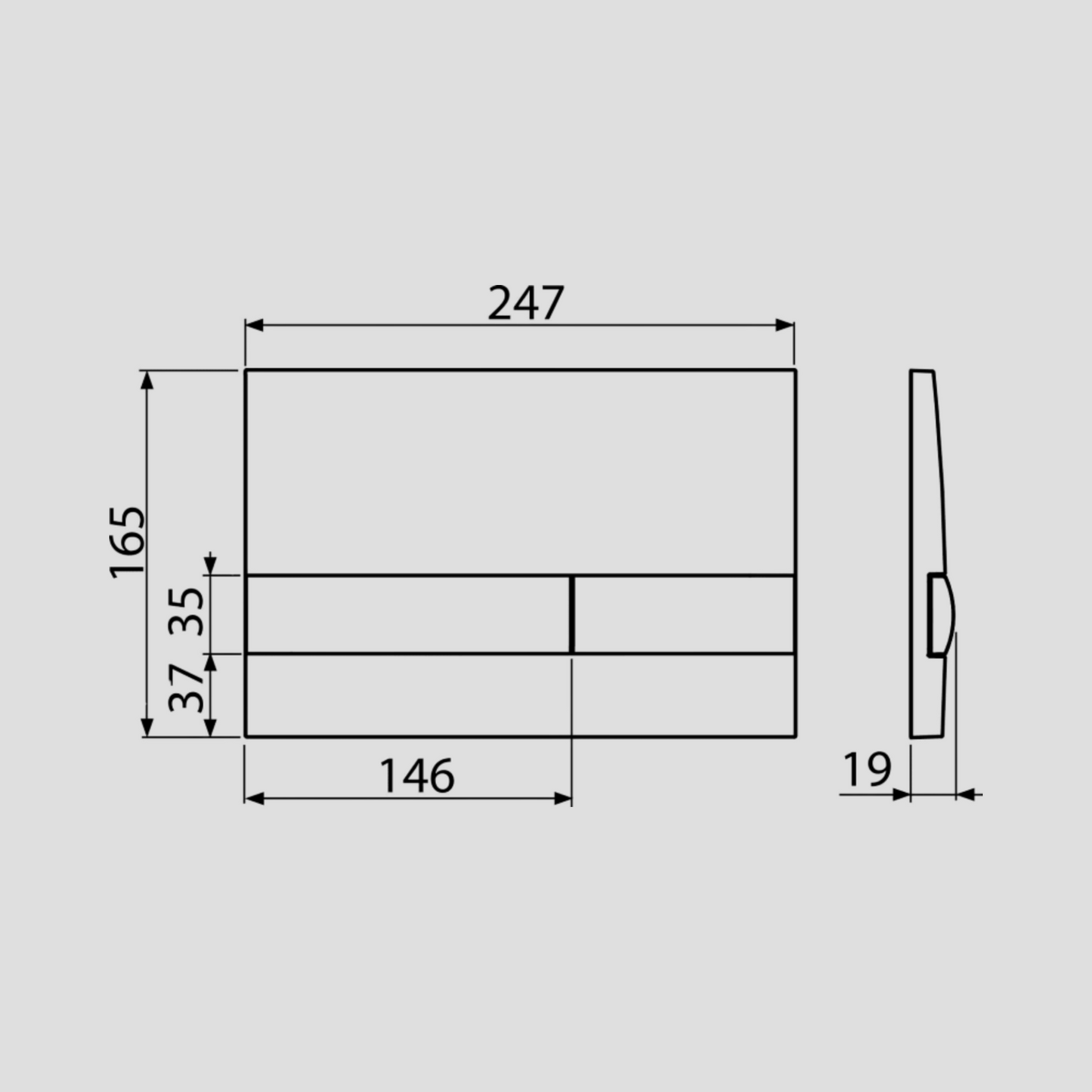 Pulsador M1718 Alcaplast