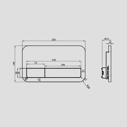 Pulsador 200s Cromado Villeroy & Boch