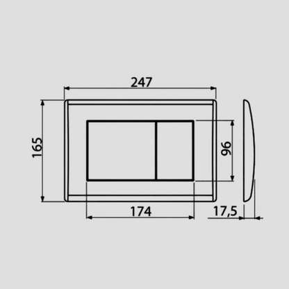 Pulsador M271 Alcaplast