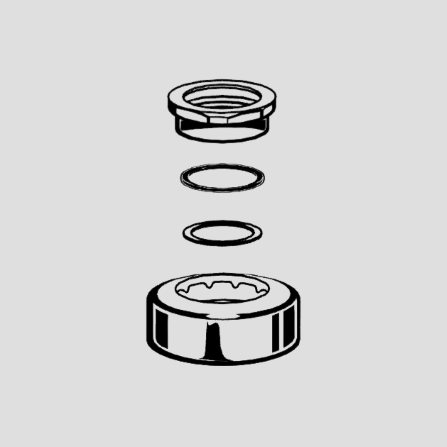 Kit spud 3/4" para mingitorio American Standard